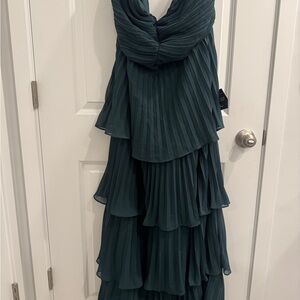 Lulu's Deep emerald Layered Maxi Dress